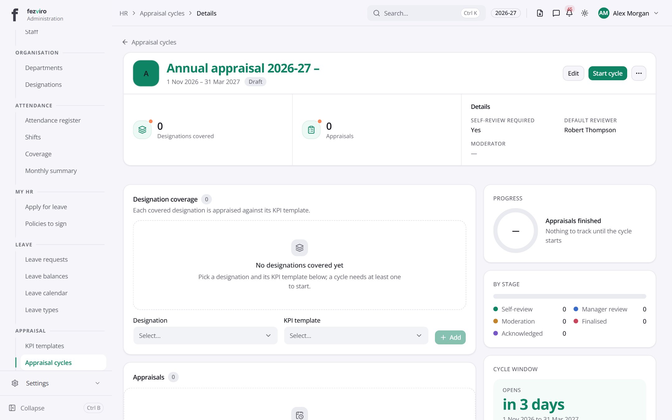 Annual appraisal 2026-27 –